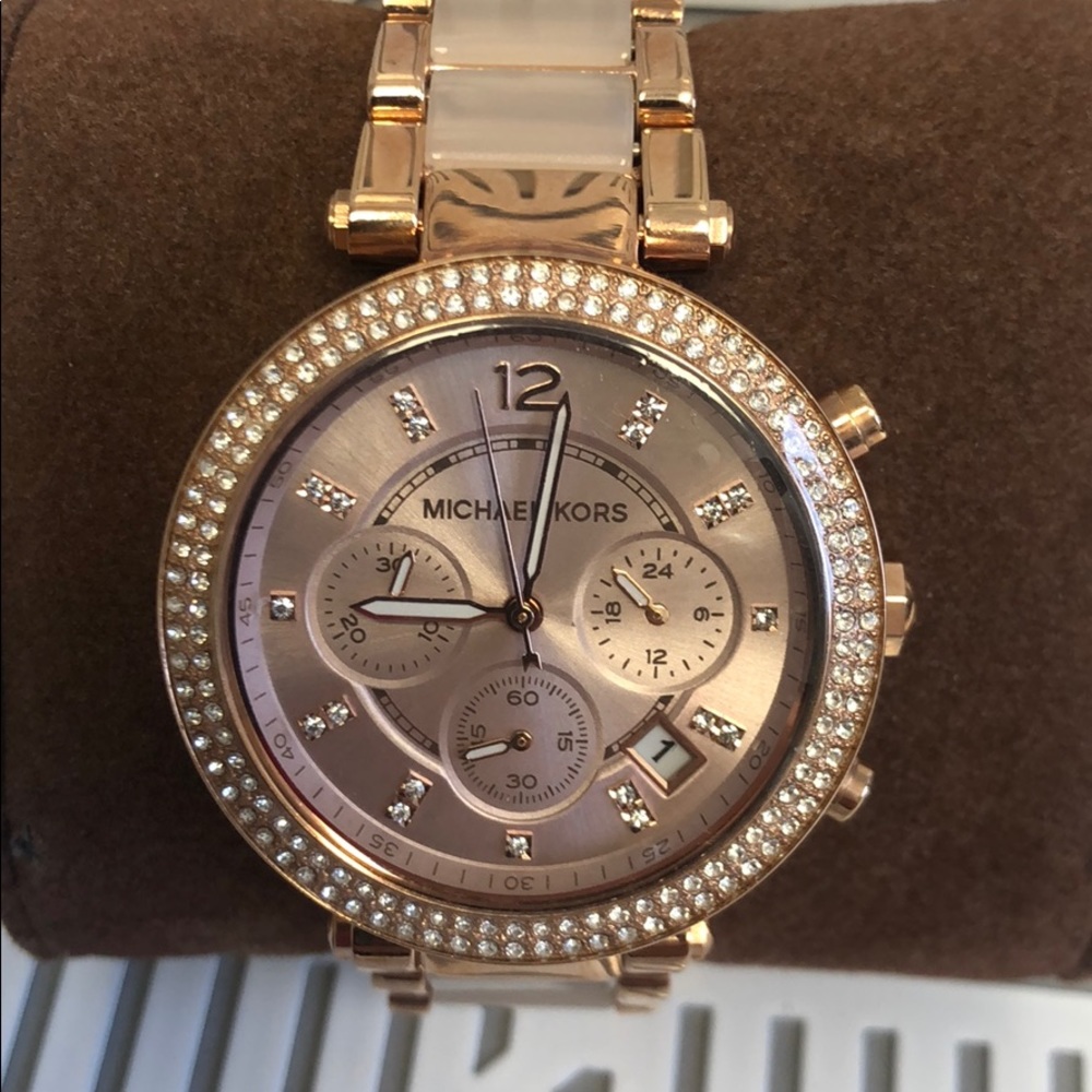 MK5896 MICHAEL KORS Rose Gold watch ladies NEW$290